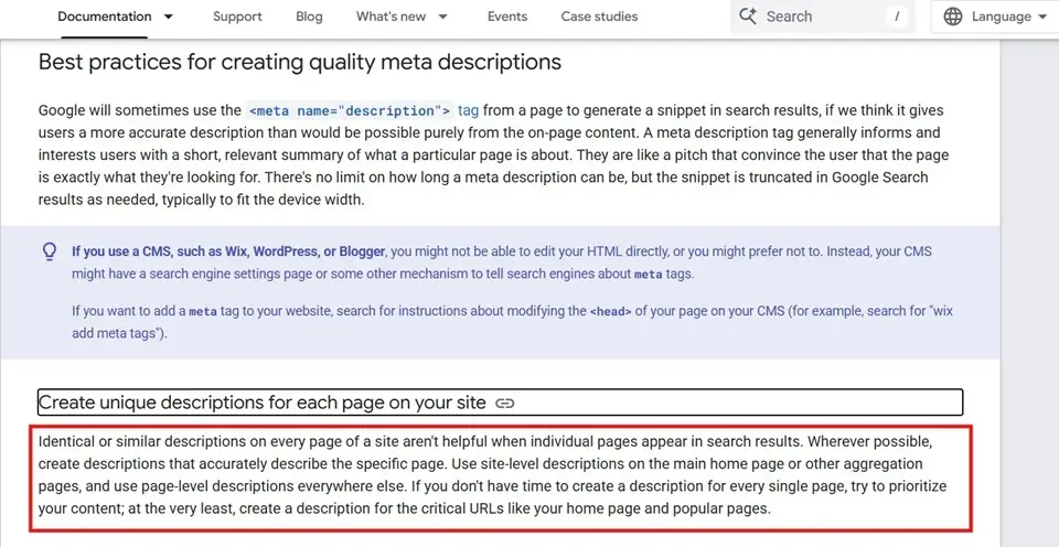 Google Search Central's Guide To Write Meta Meta Description