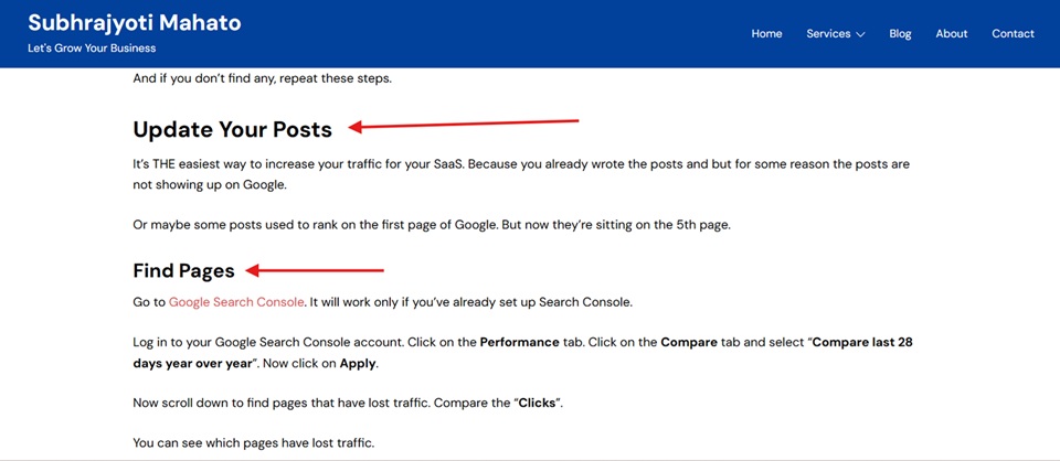 On Page SEO: Using Subheadings To Chunk Blog Posts