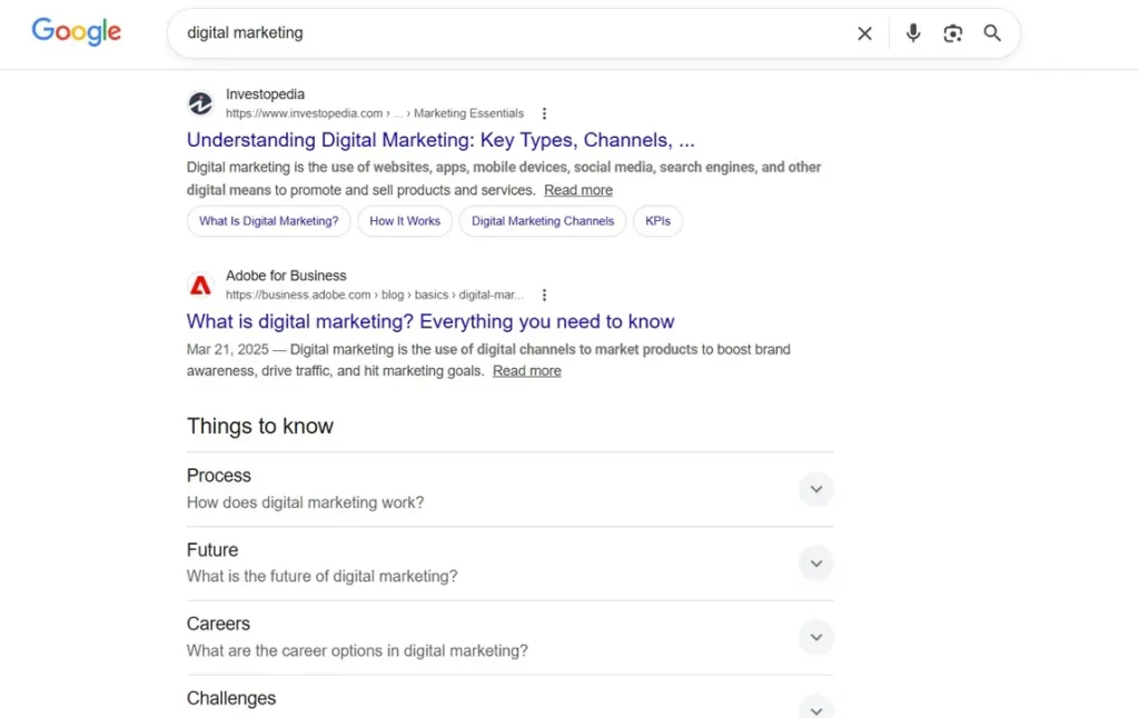 Identifying Search Intent