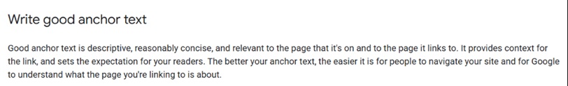 descriptiveAnchor Text