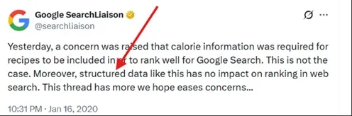Google Search Liaison about Schema